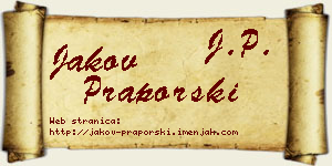 Jakov Praporski vizit kartica